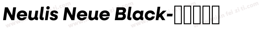 Neulis Neue Black字体转换
